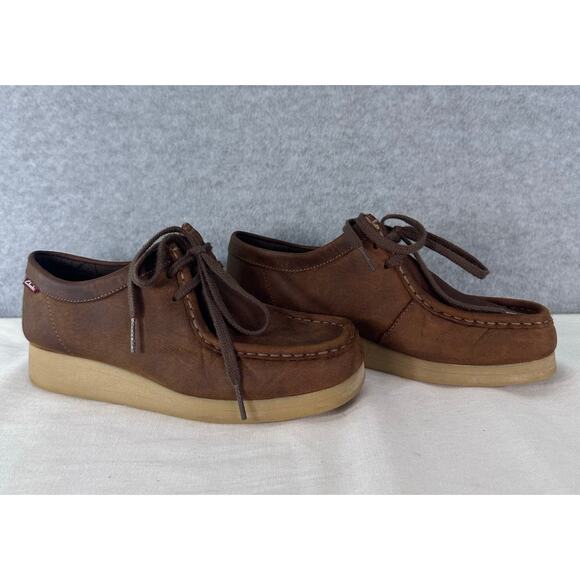 Clark's Collection Wallabees Women's sz 6 Beeswax Brown Leather Coastal Comfort